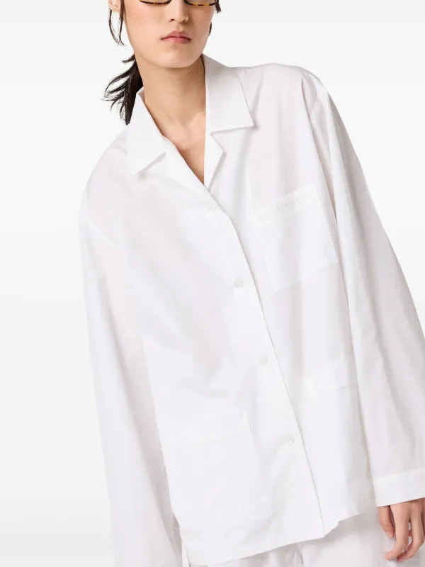 Miu Miu ホワイト Tシャツ ポケット付き Miu Miu ホワイト Tシャツ ポケット付き Miu Miu T Shirt White