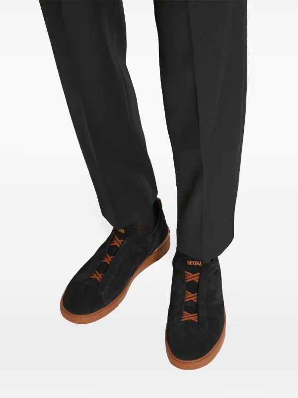【売れ筋】 Zegna Triple Stitch Sneakers | Black | FARFETCH チャーム