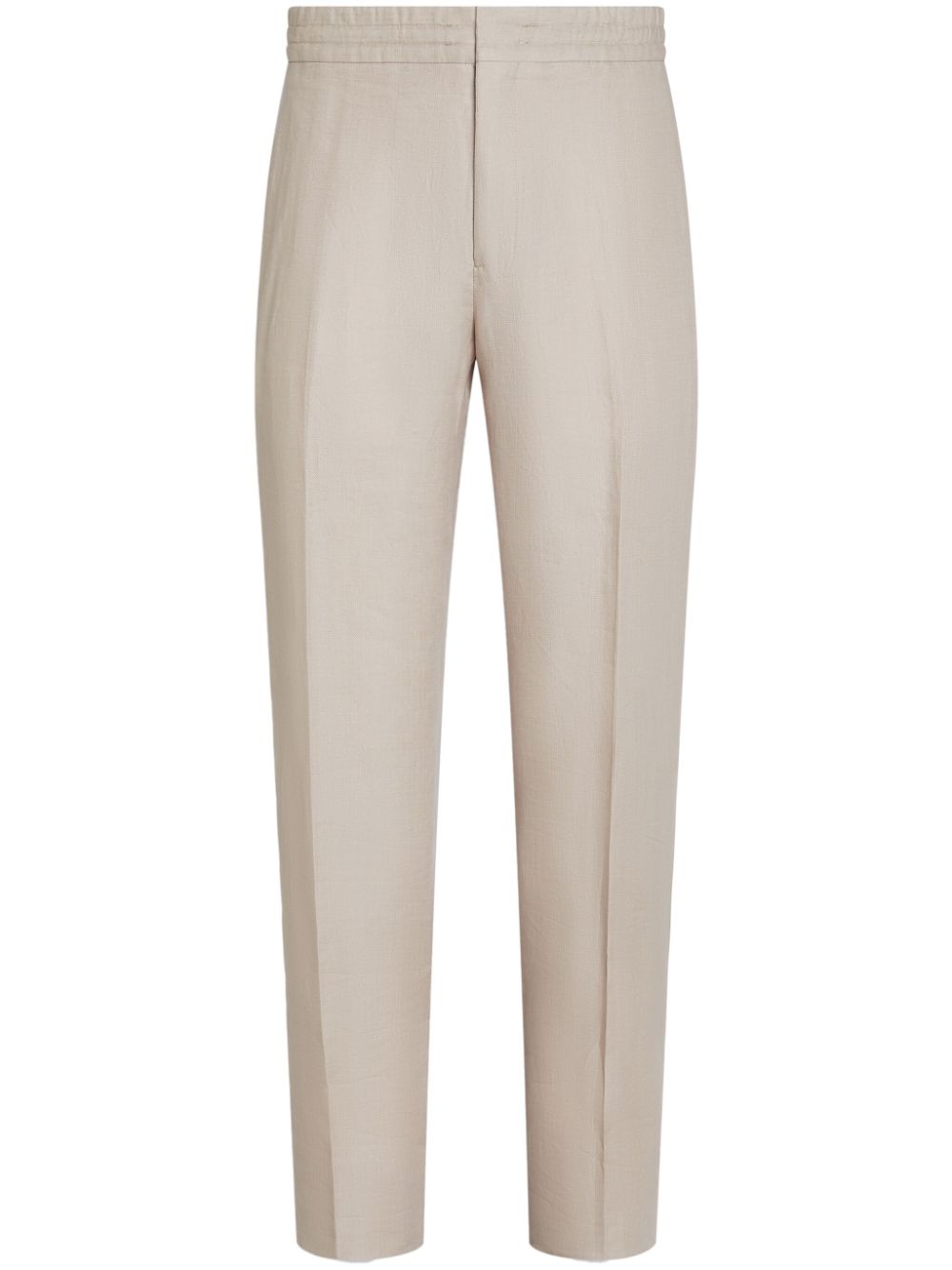 Zegna linen straight-leg trousers - Neutrals