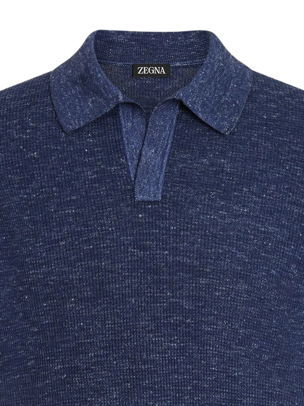 Zegna mélange-effect polo shirt | Image 2
