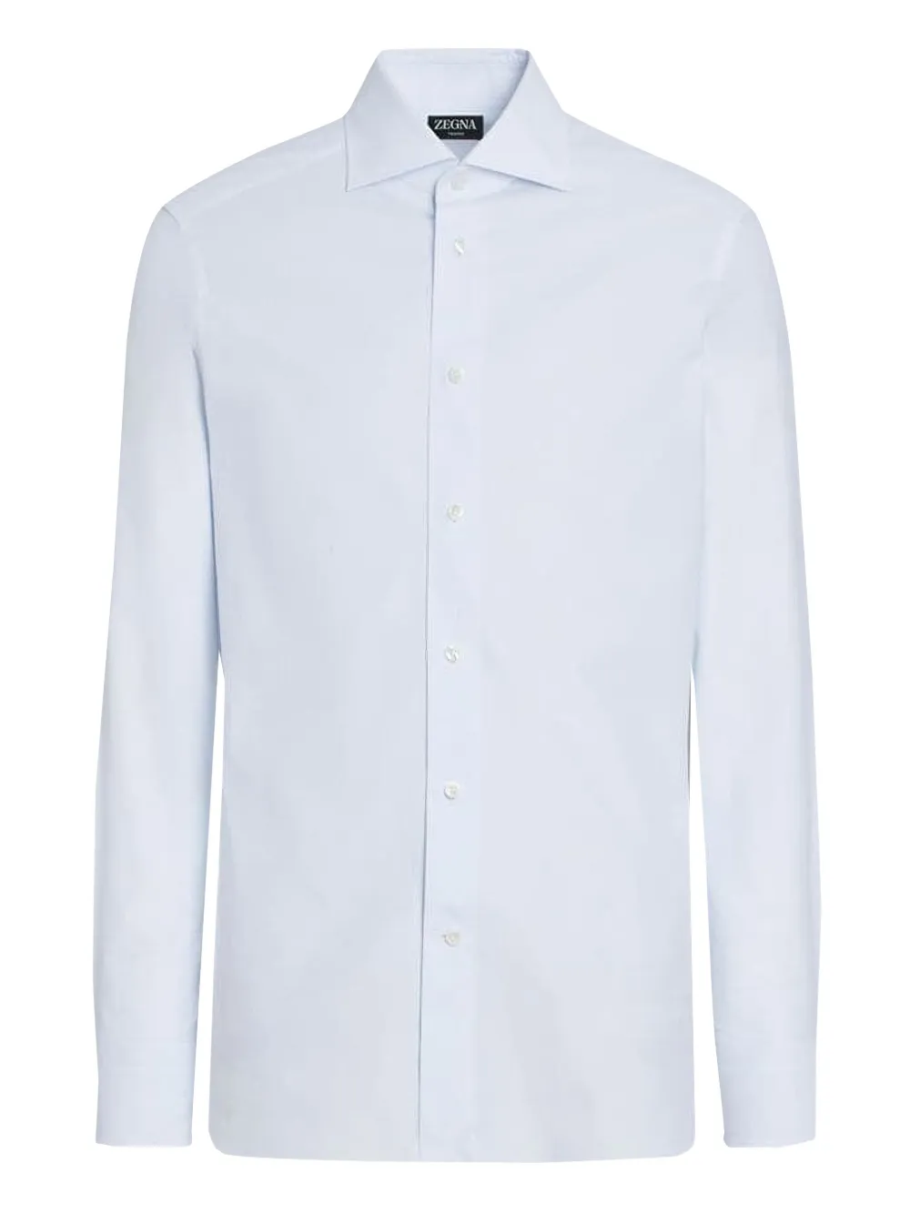 Zegna micro-checked cotton shirt | Blue | Image 1