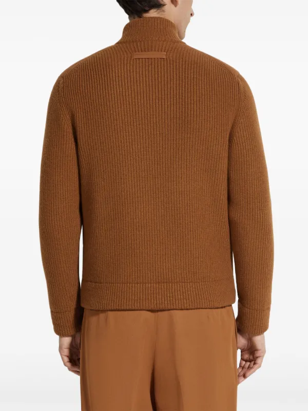 Zegna Oasi Cashmere Padded Jacket | Brown | FARFETCH