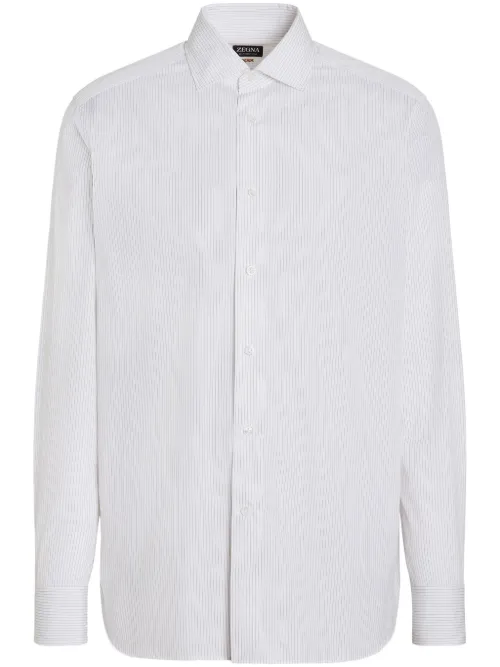 Chemise en coton à rayures - Zegna - Modalova