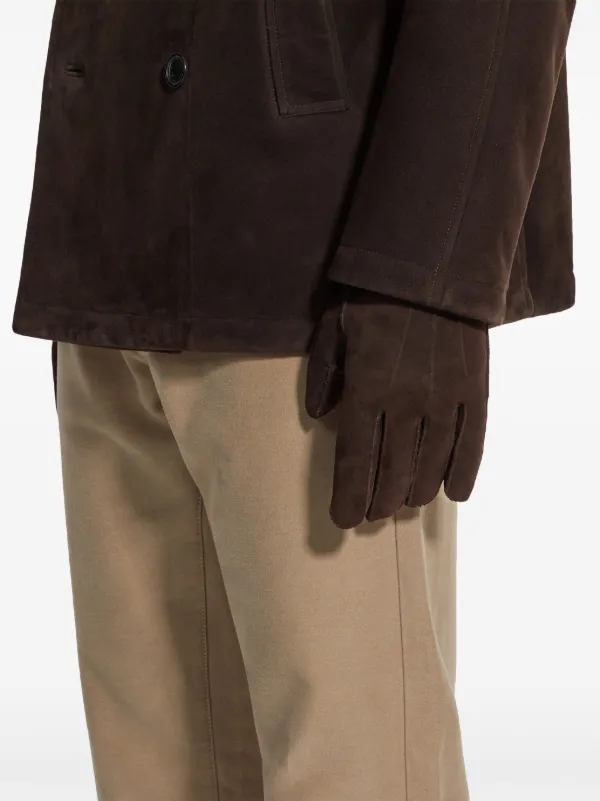 Zegna スエードグローブ | ブラウン | FARFETCH JP
