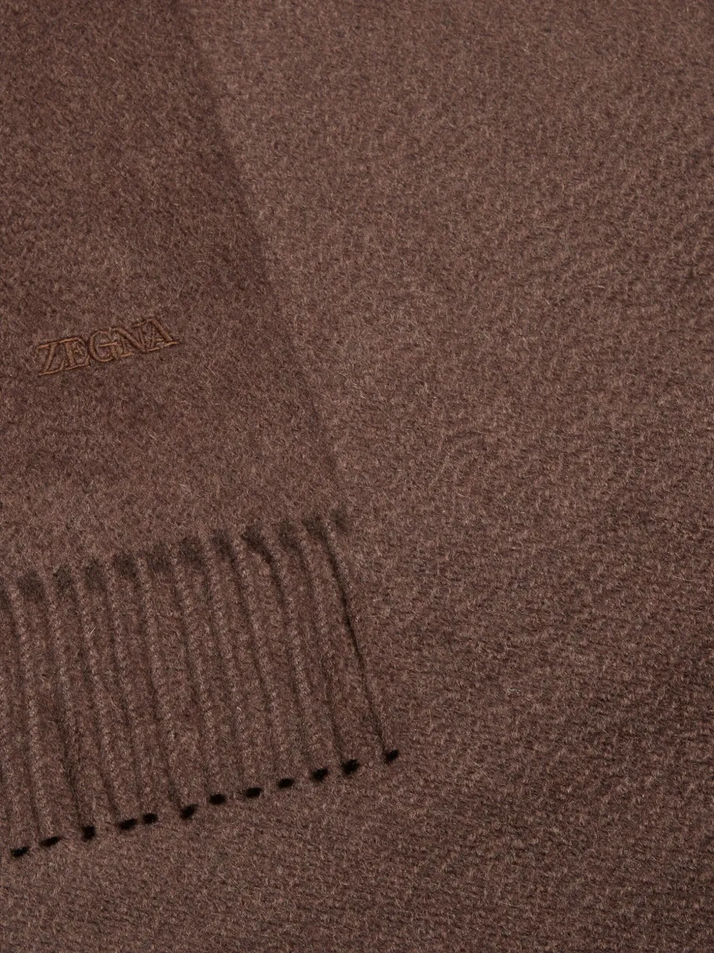 Zegna Oasi kasjmier sjaal - Bruin
