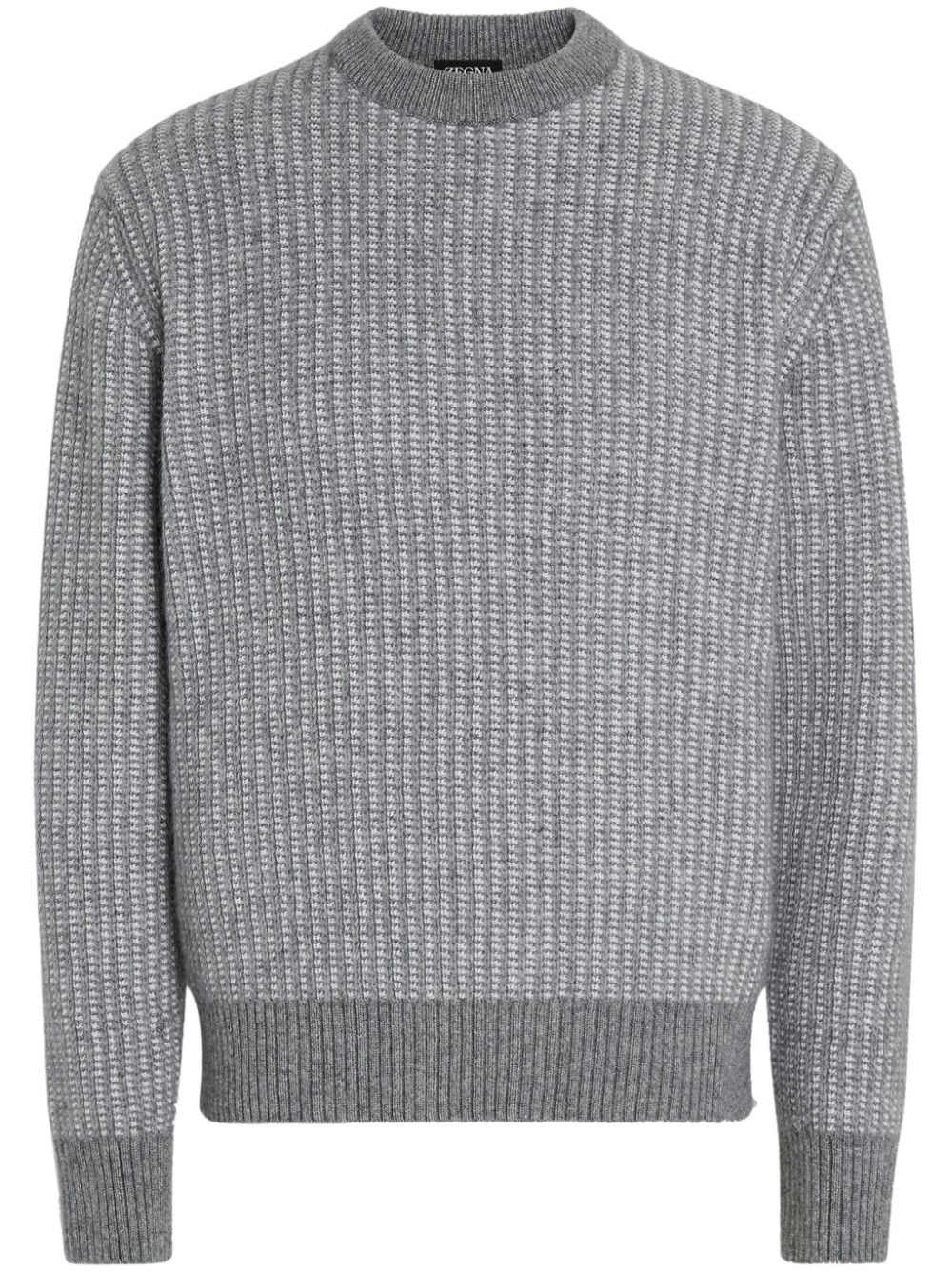 Zegna two-tone jumper - Grey