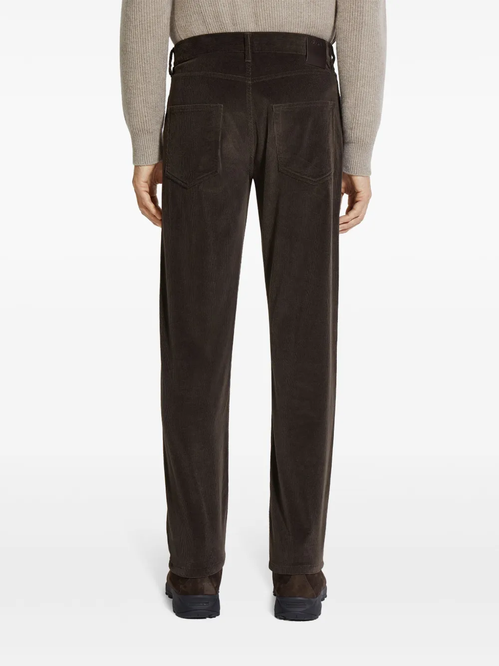 Zegna Roccia broek met toelopende pijpen Bruin
