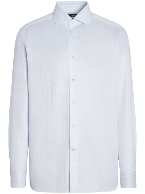 Zegna striped cotton shirt