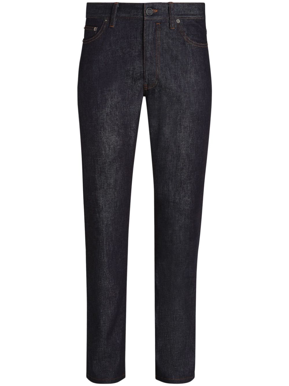 Zegna Roccia stretch cotton-cashmere jeans - Blue