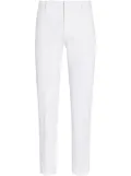 Zegna cotton tapered trousers - White