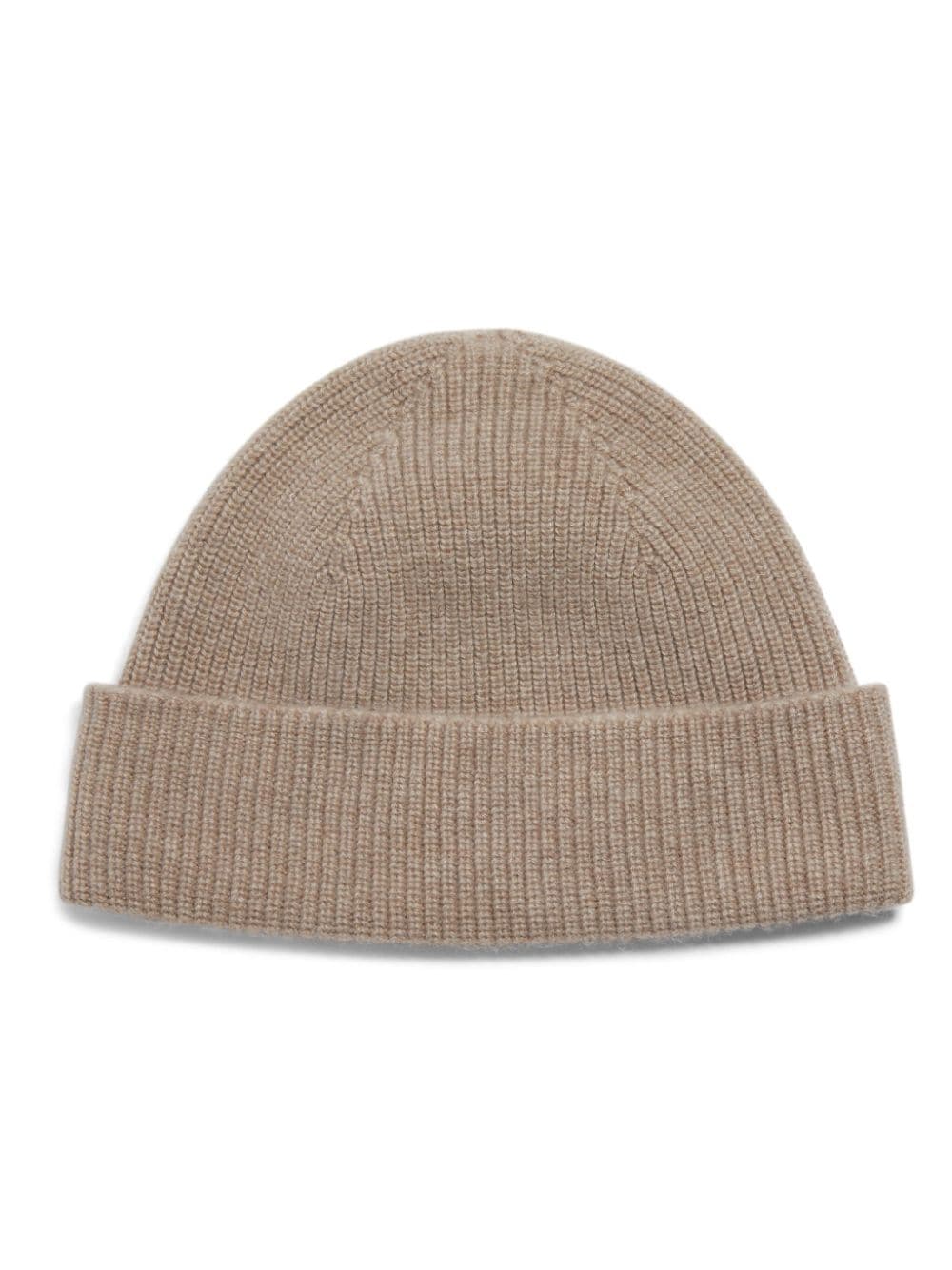 Shop Zegna Ribbed-knit Beanie In Neutrals