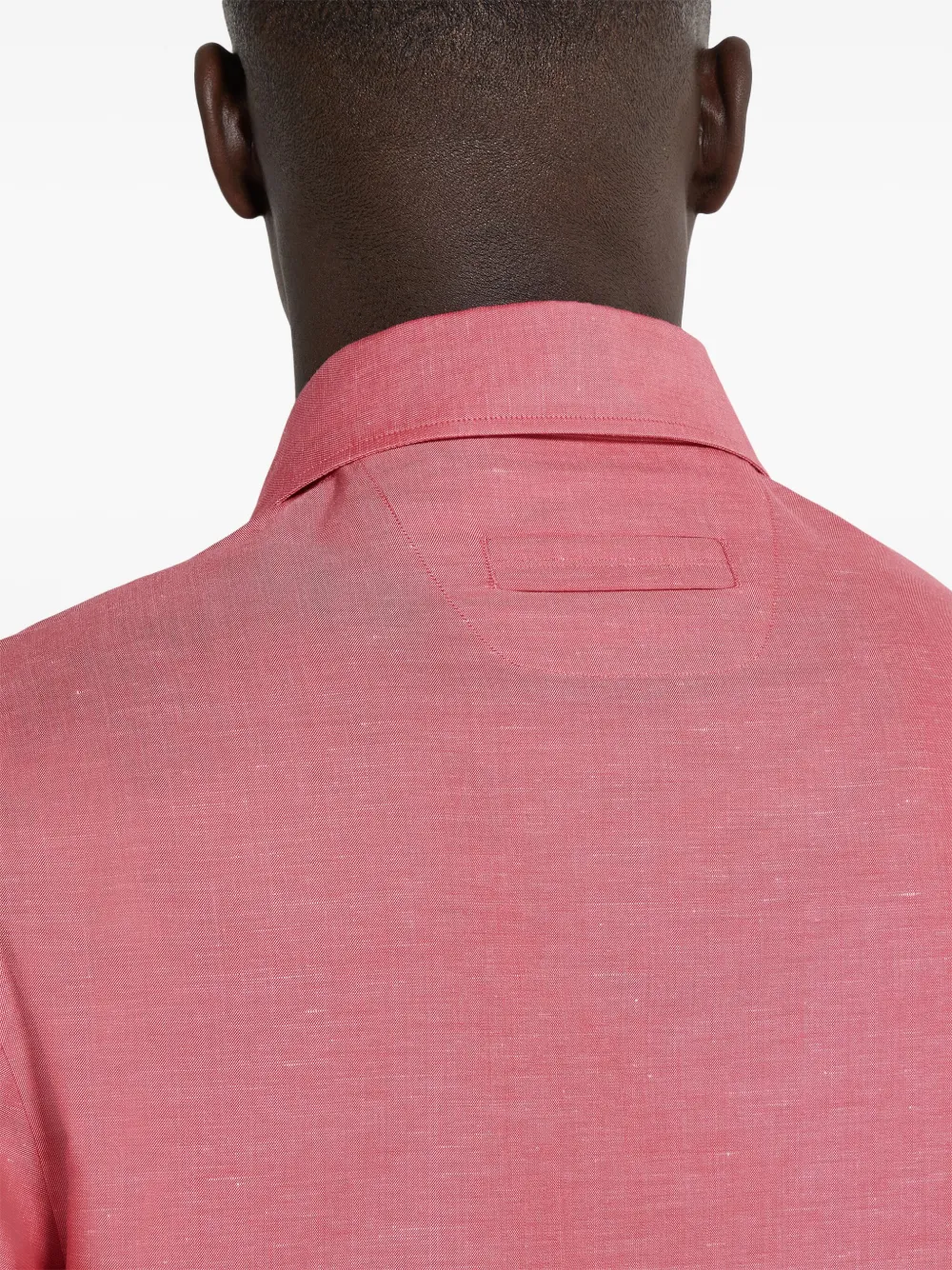 Zegna Crossover Polo Shirt In Pink