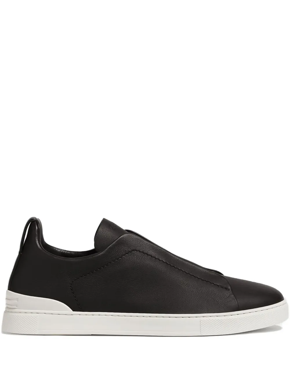 Zegna Triple Stitch™ leather sneakers Black
