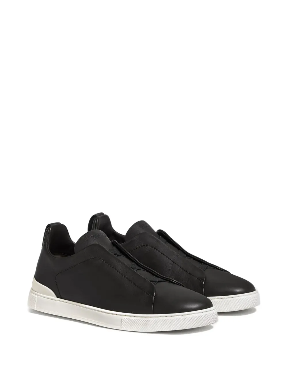 Zegna Triple Stitch™ leather sneakers Black