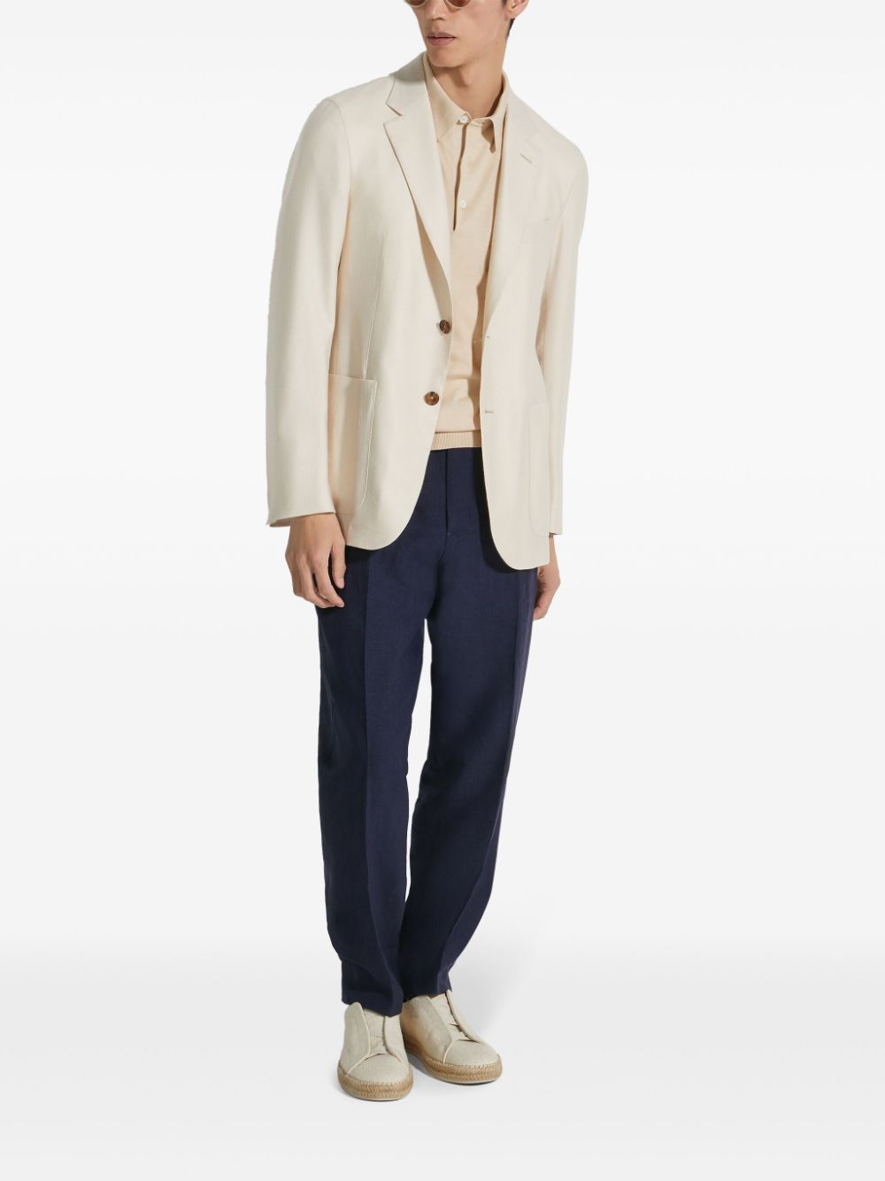 Zegna single-breasted blazer - Neutrals