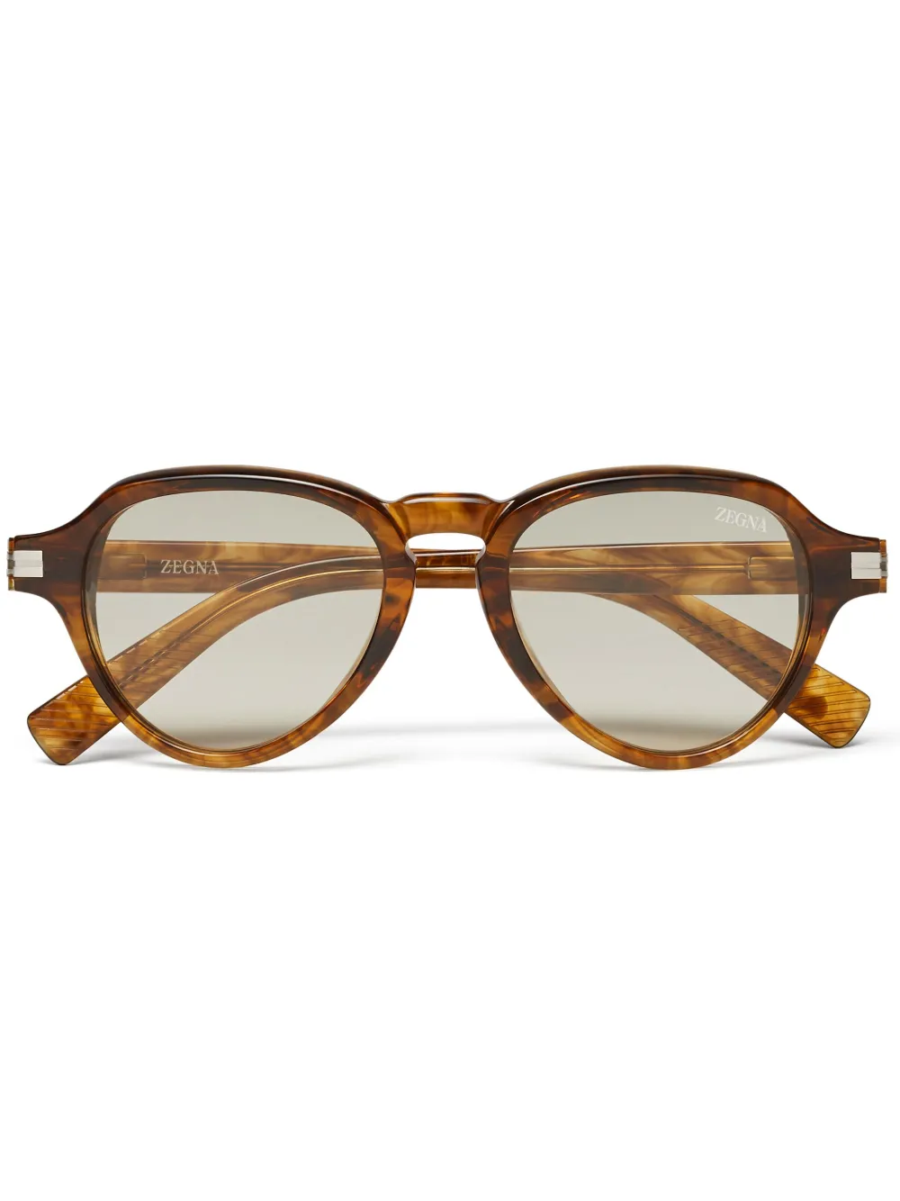 Zegna round-frame sunglasses | Brown | Image 1