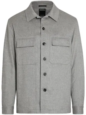 Zegna Oasi Lino オーバーシャツ | ニュートラル | FARFETCH JP