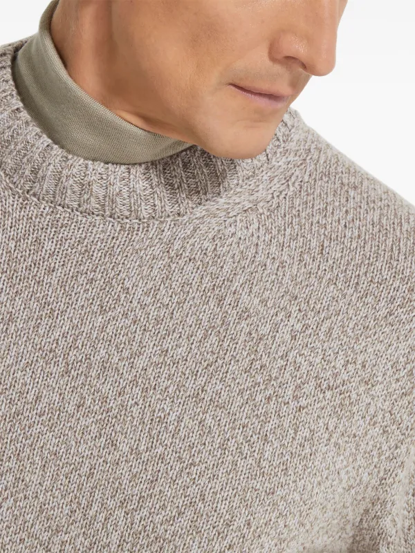 ZEGNA ゼニア　OASI CASHMERE オアジ　カシミヤ　ニット Black Oasi Cashmere Crewneck SS25 22884975 | Zegna US