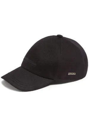 Zegna Technical Fabric Baseball Cap | Black | FARFETCH