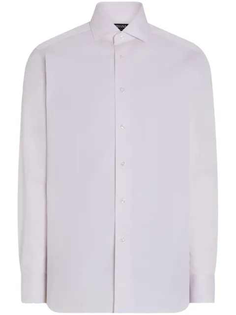 Zegna camisa con rayas estampadas