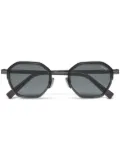 Zegna hexagon-frame sunglasses - Grey