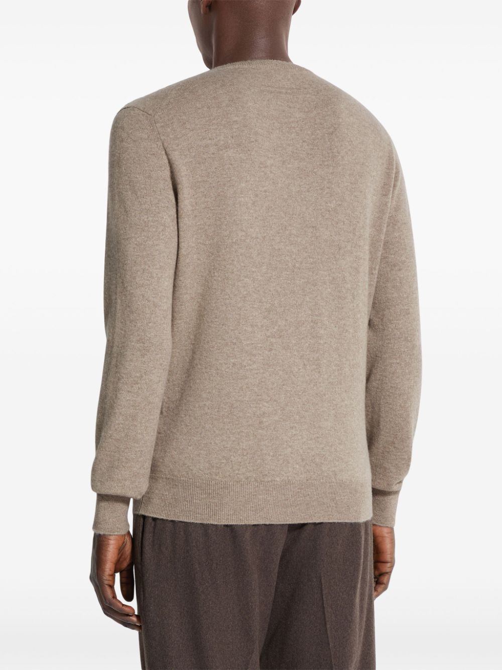 Shop Zegna Oasi Cashmere Jumper In Neutrals