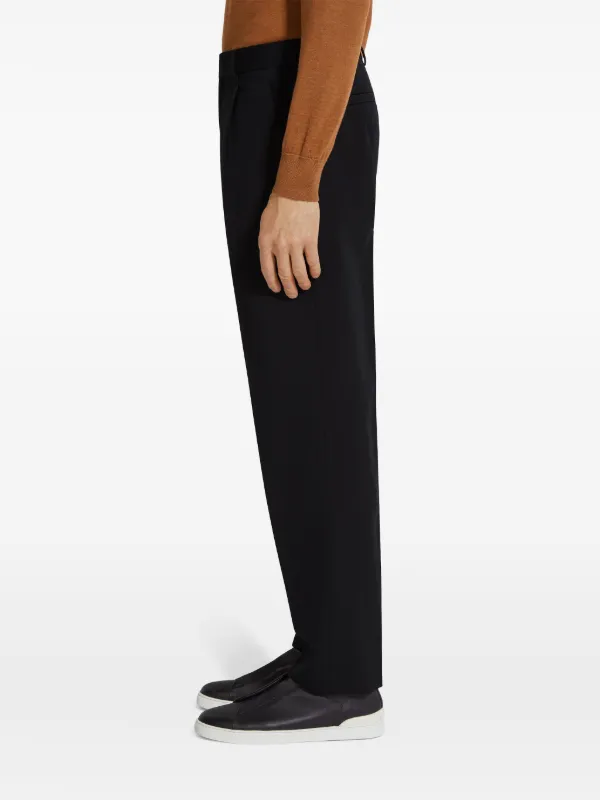 Zegna プリーツ パンツ | ブラック | FARFETCH JP