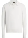 Zegna Oasi cashmere polo shirt - White