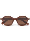 Zegna Milky Foliage sunglasses - Brown