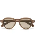 Zegna pilot-frame sunglasses - Brown