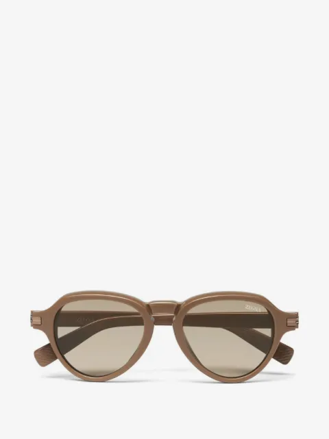 Zegna pilot-frame sunglasses