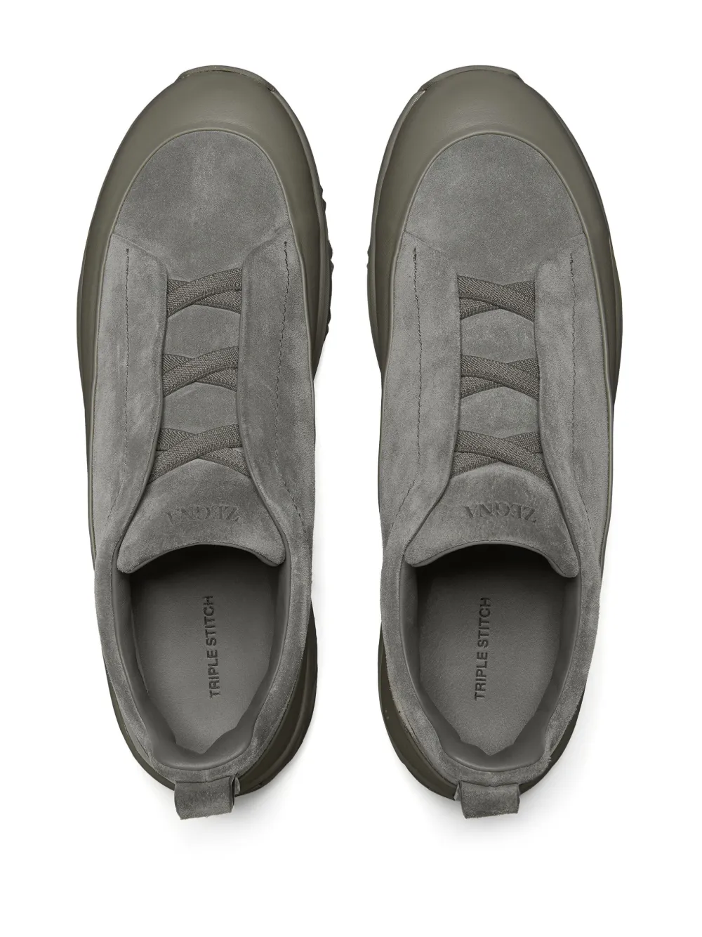 Zegna Triple Stitch Monte sneakers Grijs