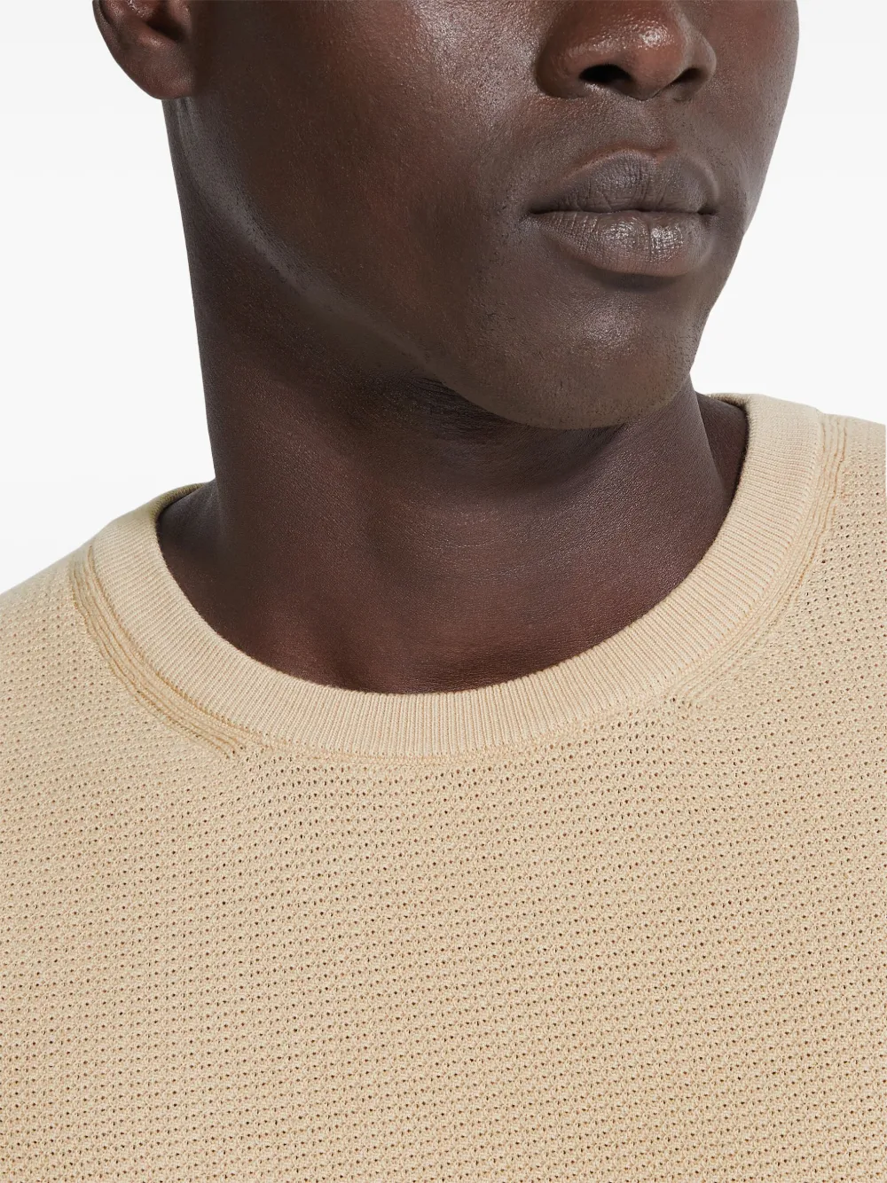 Shop Zegna Cotton T-shirt In Neutrals