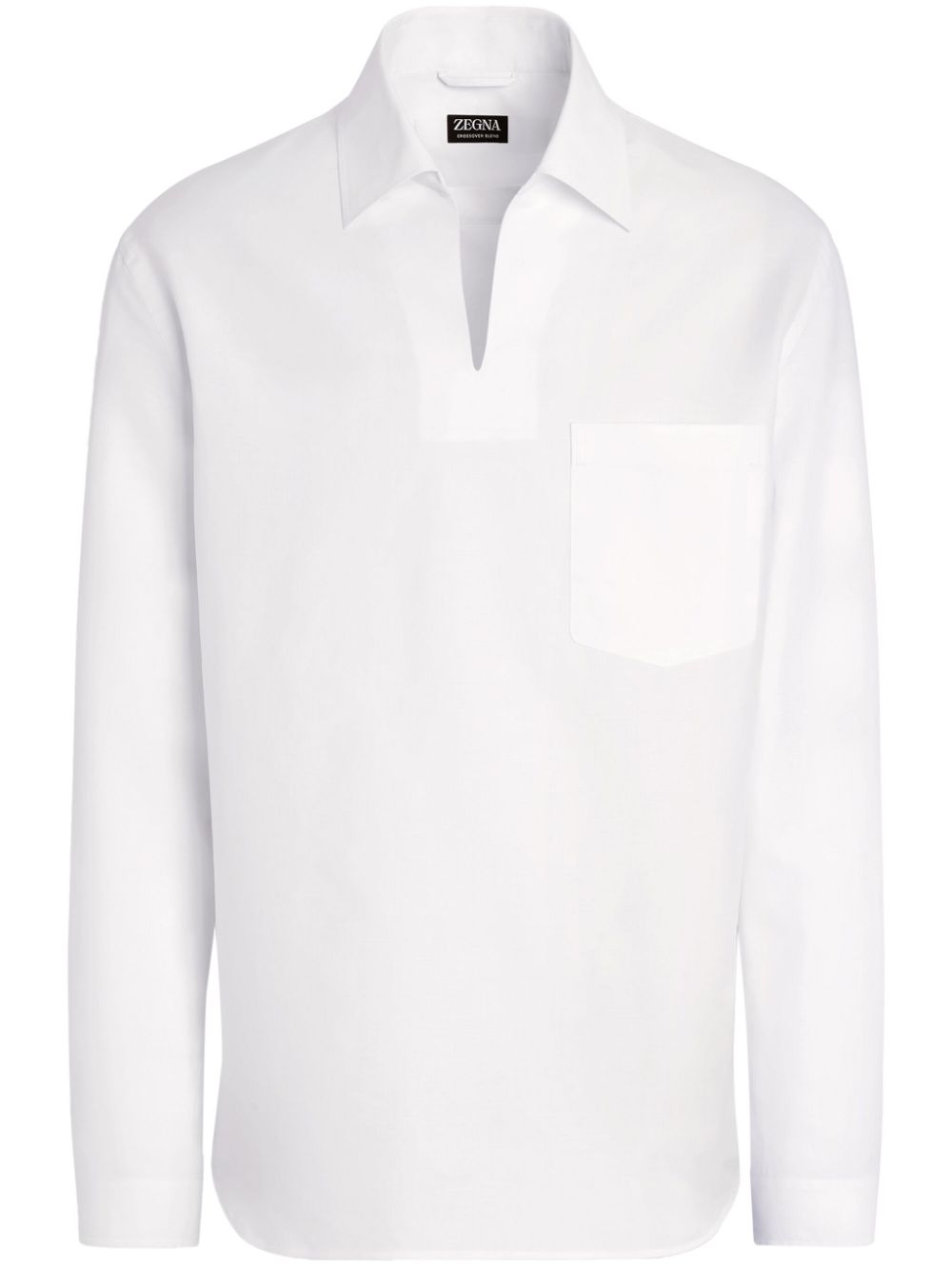 Zegna crossover polo shirt - White