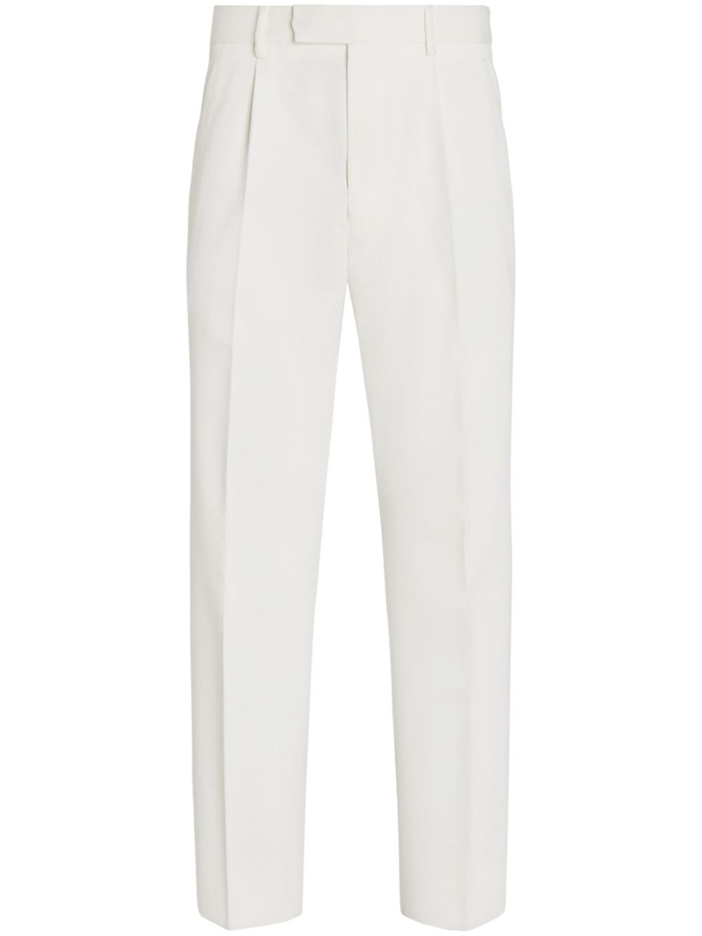 Zegna pleated trousers - White