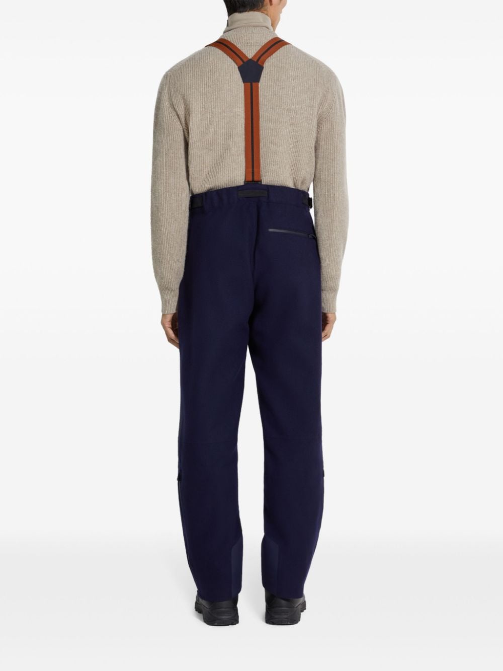 Shop Zegna Cashmere Ski Pants In Blue