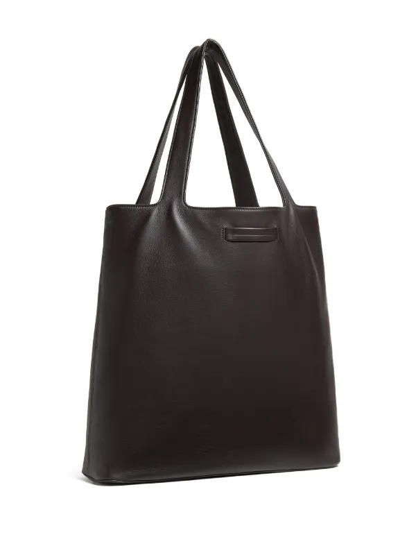 Ermenegildo Zegna レザー トートバッグ ブラック Zegna Secondskin Leather Tote Bag | Brown | FARFETCH