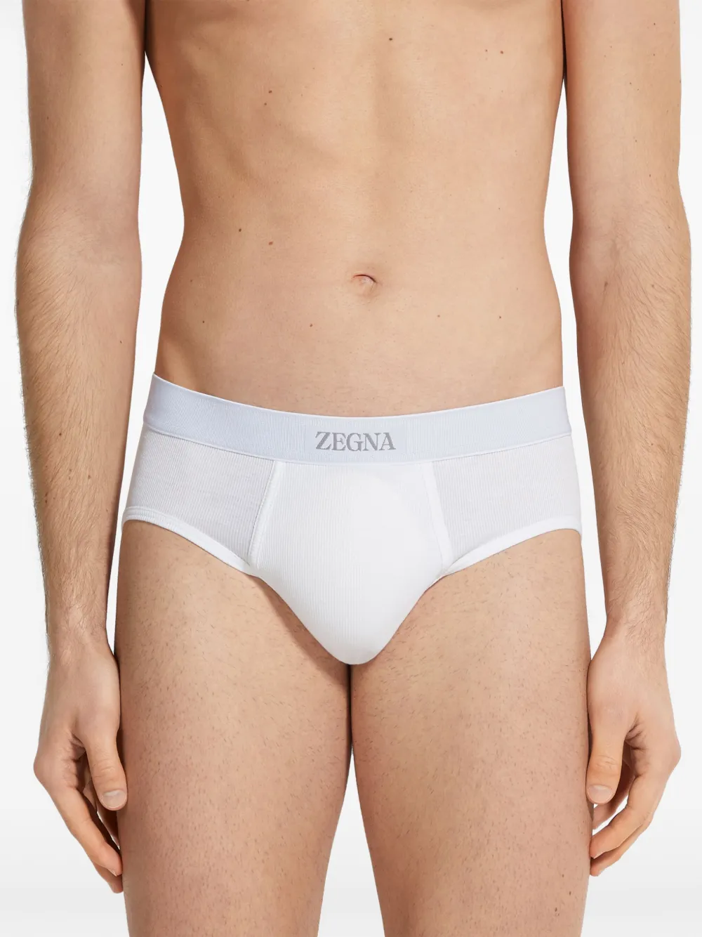Zegna Slip van katoenen blend Wit