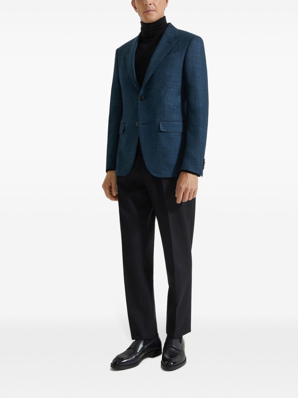 Zegna single-breasted blazer - Blue