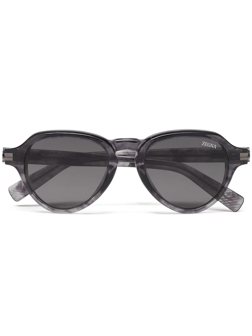 Zegna pilot-frame sunglasses | Grey | Image 1