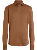 Zegna silk shirt - Brown