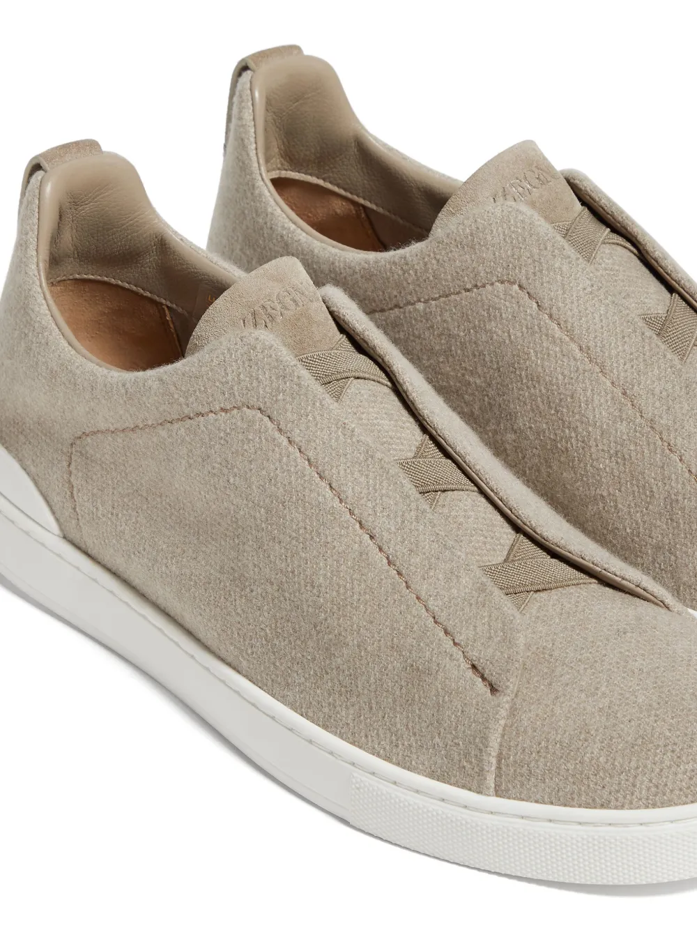 Zegna Triple Stitch sneakers Beige