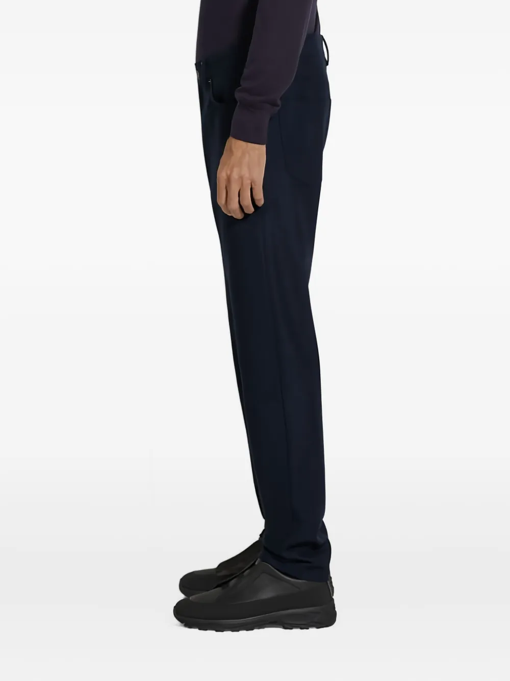 Zegna logo-patch denim jeans | Regular & Straight-Leg Jeans | Image 2