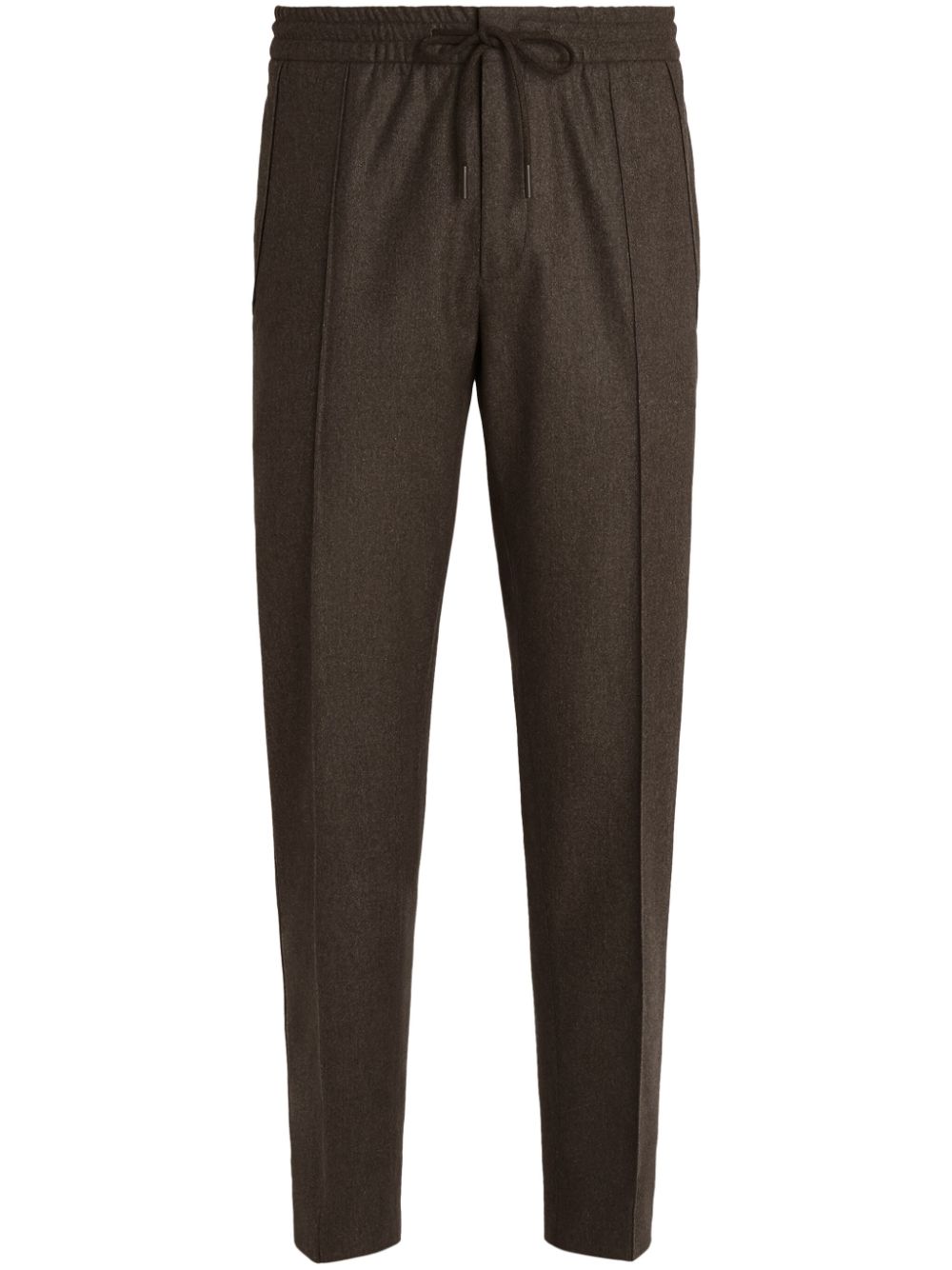 Zegna tapered track pants - Brown