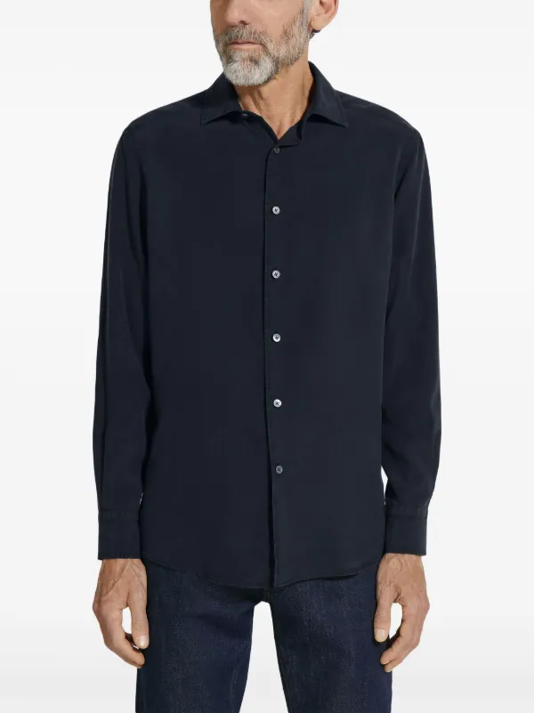 【関税込み】ZEGNA ブラック ハーフジップ スウェットシャツ tombonia/別注 ハーフジップ ポロ襟 スウェット｜Daytona Park