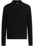 Zegna Oasi cashmere polo shirt - Black