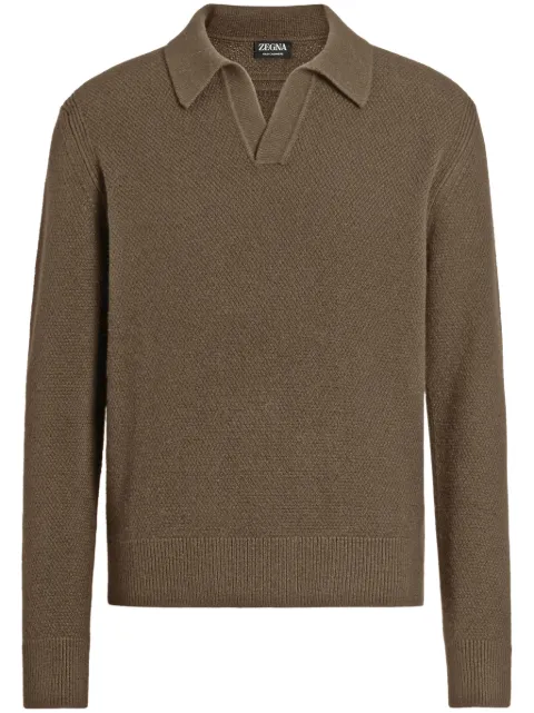 Zegna Oasi cashmere polo shirt