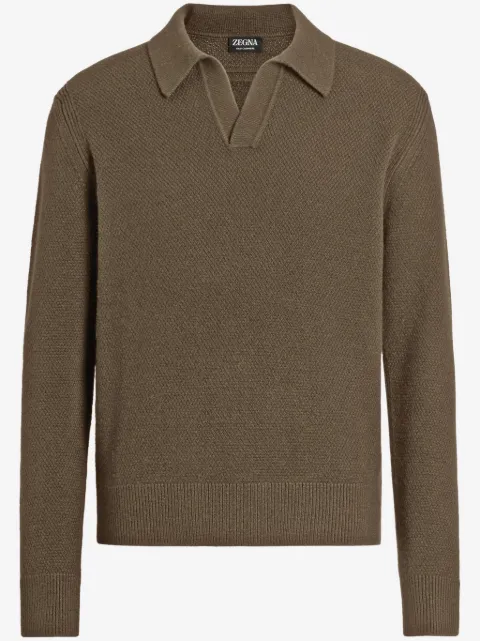 Zegna Oasi cashmere polo shirt