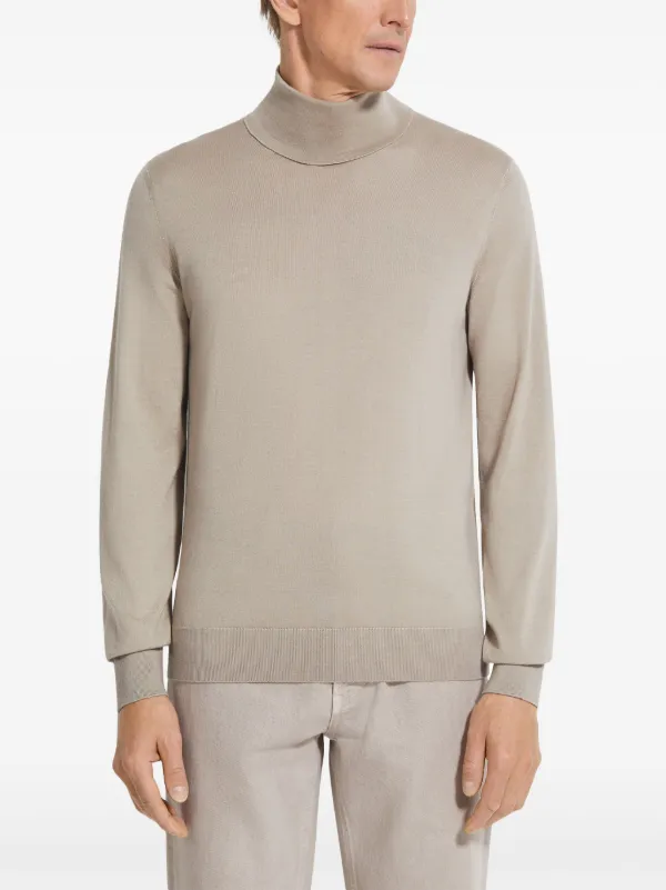 Zegna タートルネック セーター | ニュートラル | FARFETCH JP