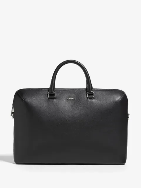 Zegna leather briefcase